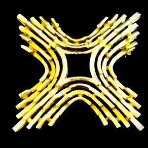 Vintage Crown Trifari Gold Plated Brooch Signed